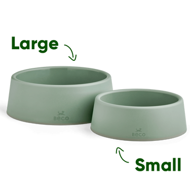 Beco Steady Food & Water Dog Bowl - Pink Small